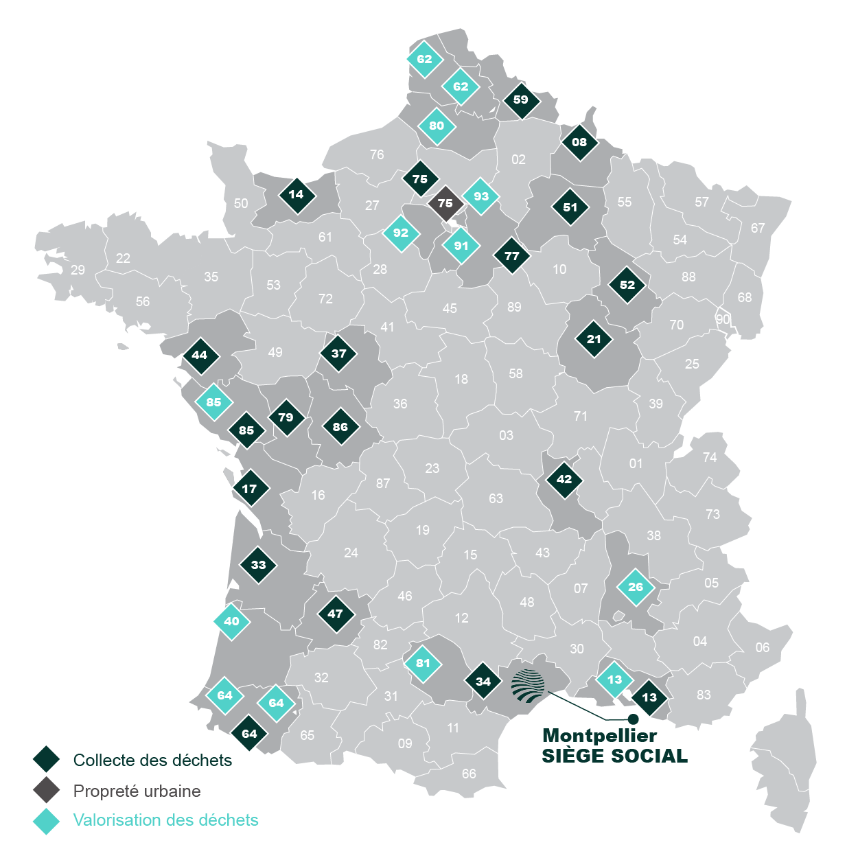 Nos implantations en France