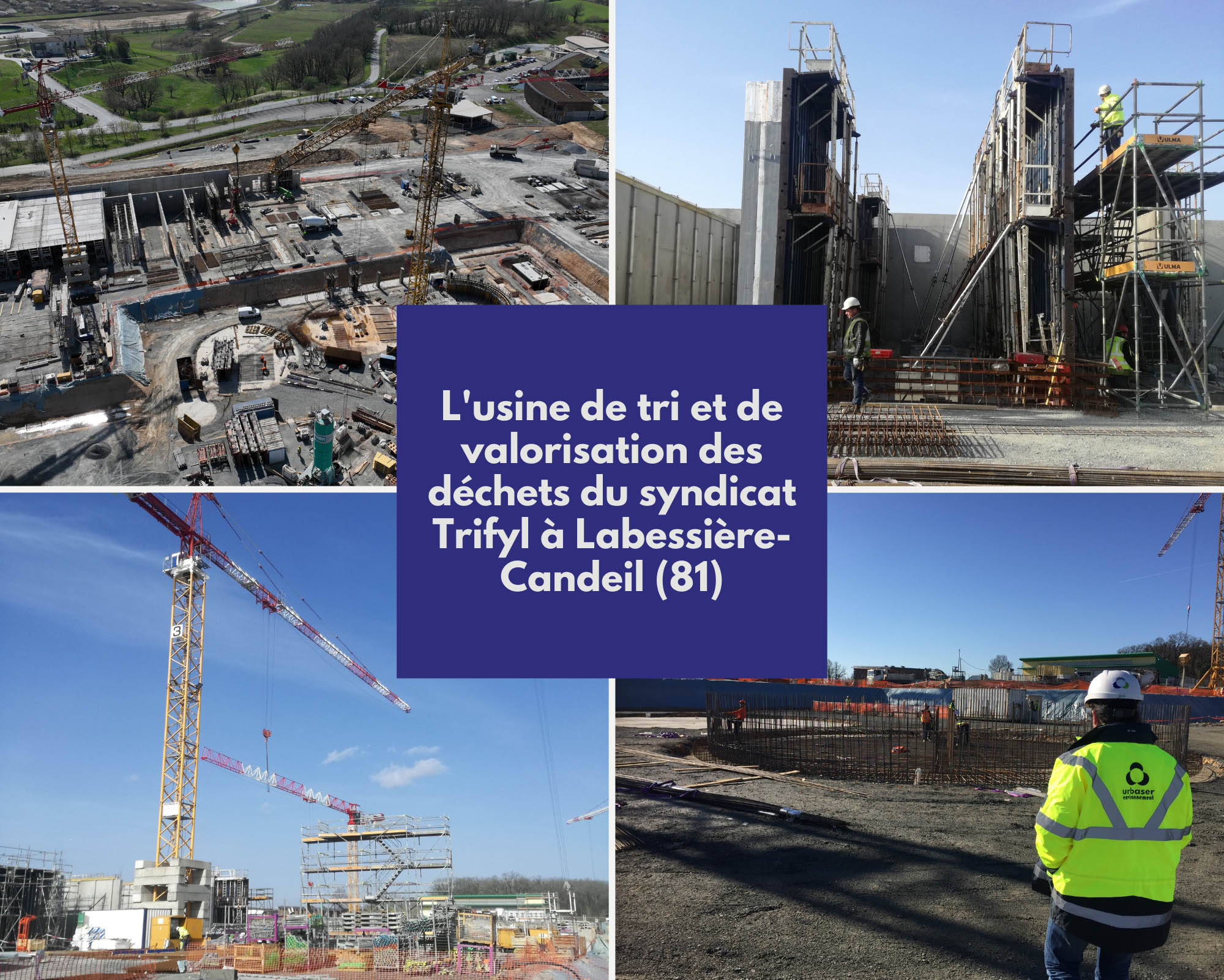 L’Usine de Tri et de Valorisation des Déchets (UTVD) de Trifyl s’élève L’Usine de Tri et de Valorisation des Déchets (UTVD) de Trifyl s’élève