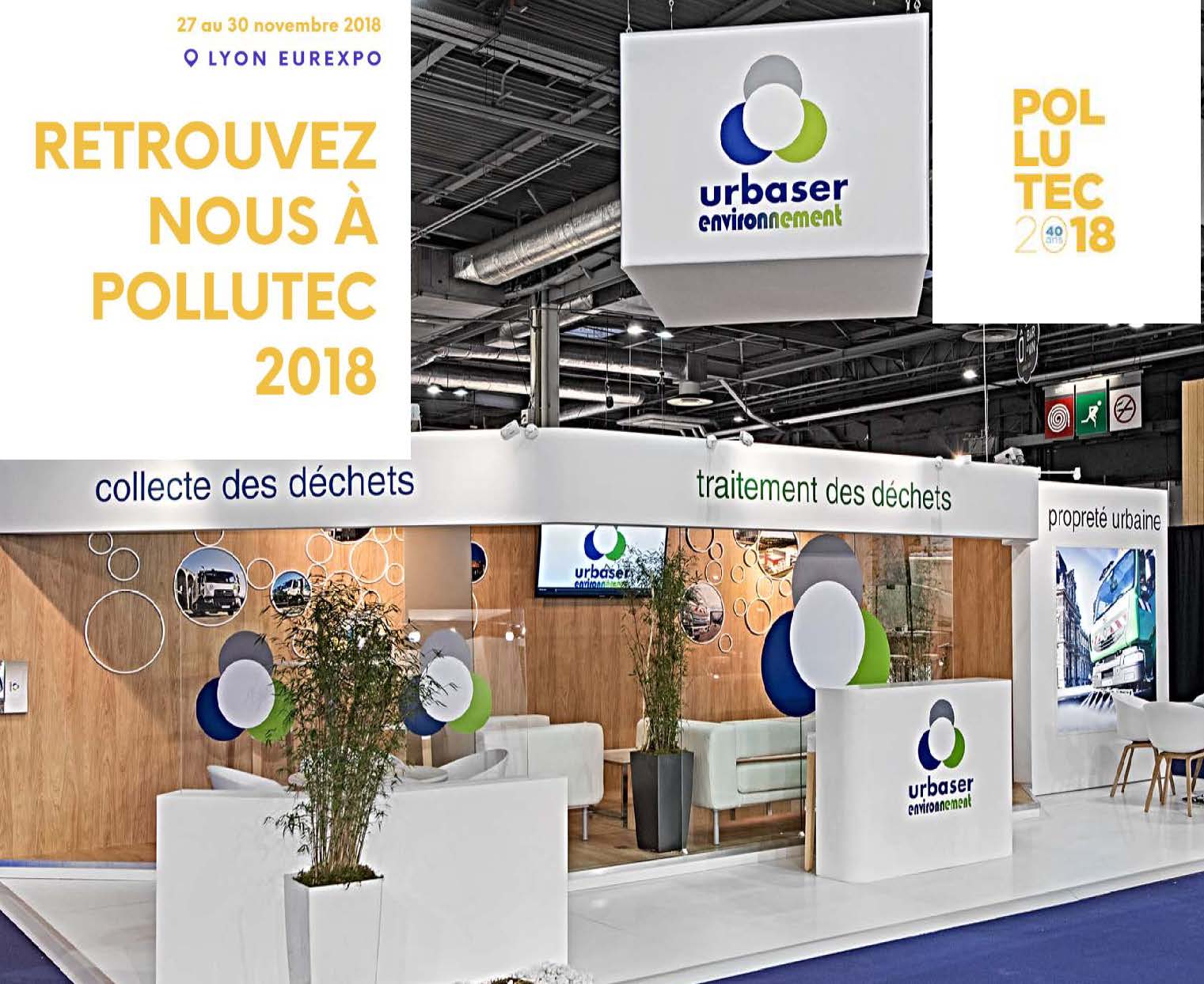 Stand SMCL 2017 confié à G2M Conseil Pollutec 2018